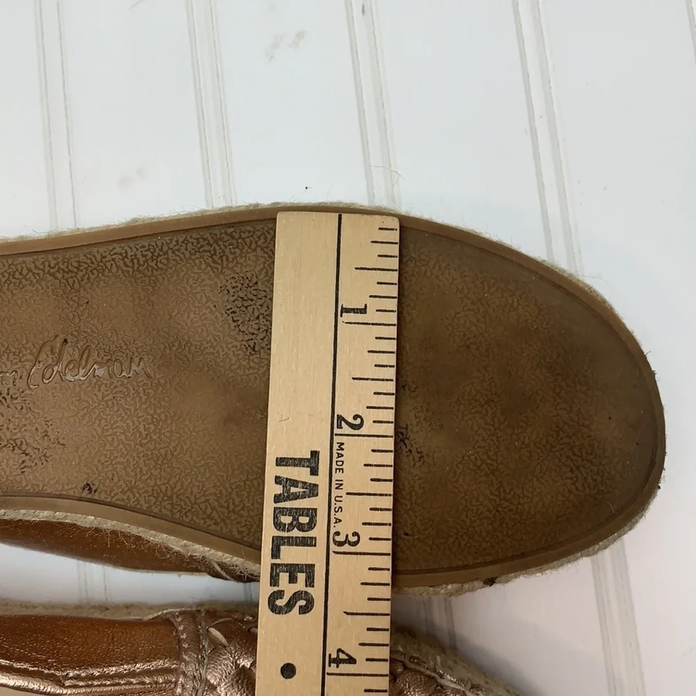 Sam Edelman Catherine rose gold platform espadrille 6.5W